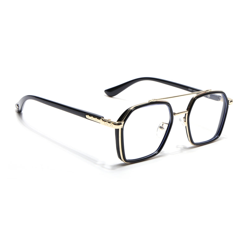 Voyage Golden & Black Wayfarer Eyeglasses for Men & Women (9301MG5088-C1)