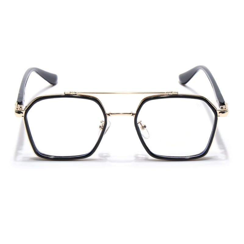 Voyage Golden & Black Wayfarer Eyeglasses for Men & Women (9301MG5088-C1)