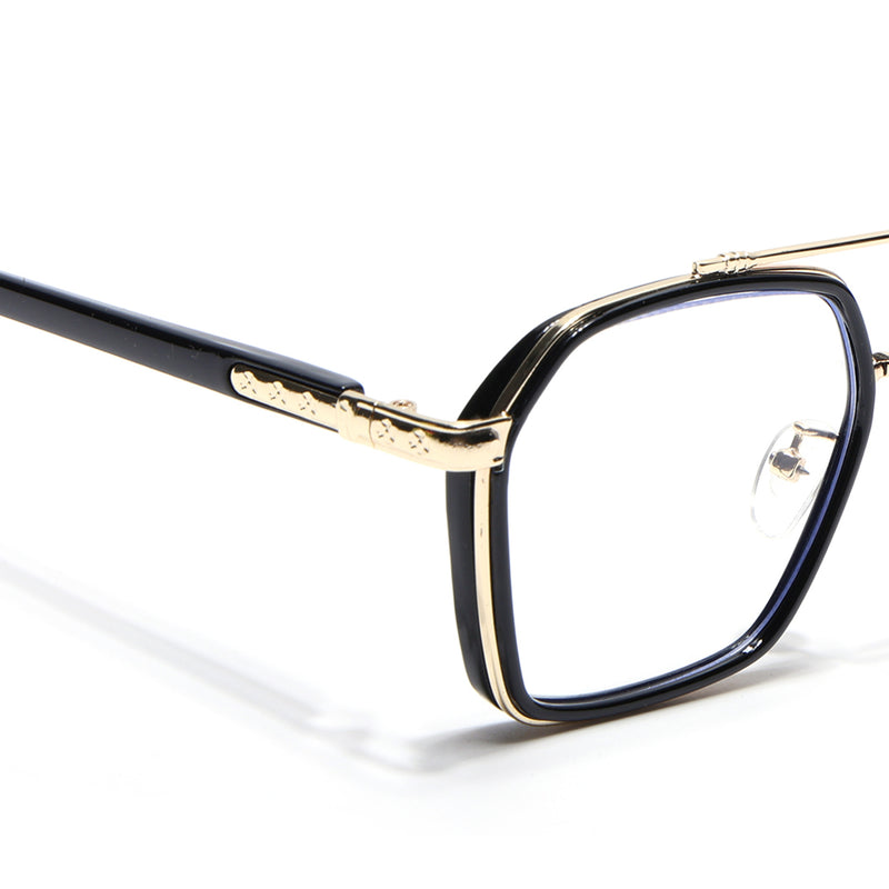 Voyage Golden & Black Wayfarer Eyeglasses for Men & Women (9301MG5088-C1)
