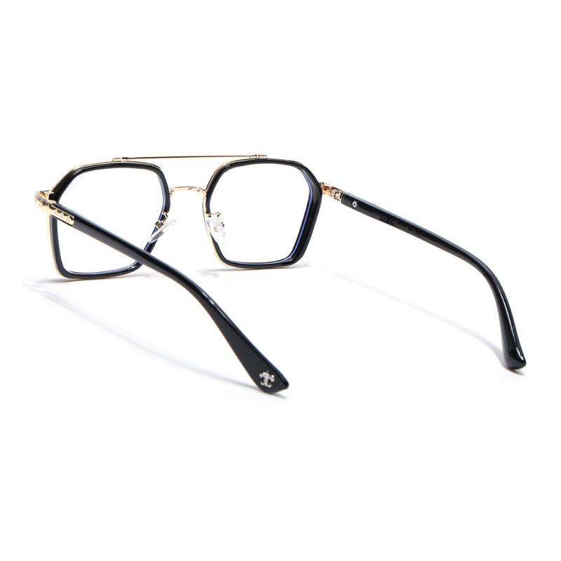 Voyage Golden & Black Wayfarer Eyeglasses for Men & Women (9301MG5088-C1)