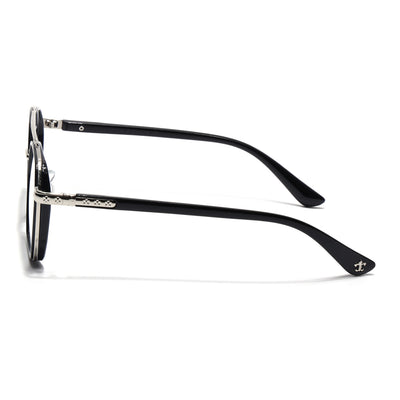 Voyage Silver & Black Wayfarer Eyeglasses for Men & Women (9301MG5089-C2)