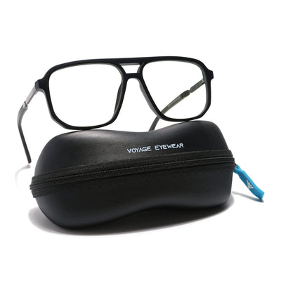 Voyage Veloura Select Matt Black Wayfarer Eyeglasses for Men & Women (93393SLMG6157-C1)