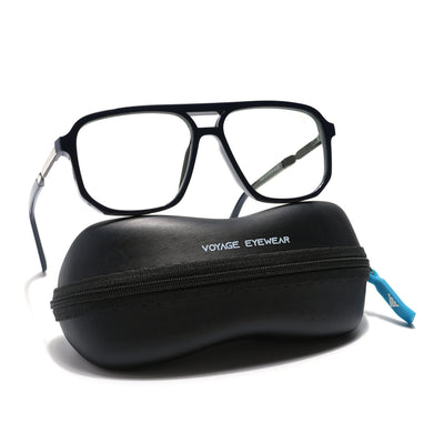 Voyage Veloura Select Shine Black Wayfarer Eyeglasses for Men & Women (93393SLMG6158-C2)