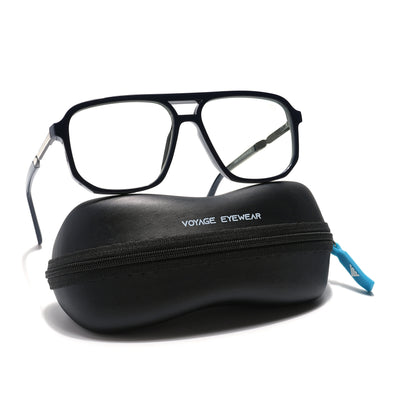 Voyage Veloura Select Shine Black Wayfarer Eyeglasses for Men & Women (93393SLMG6158-C2)