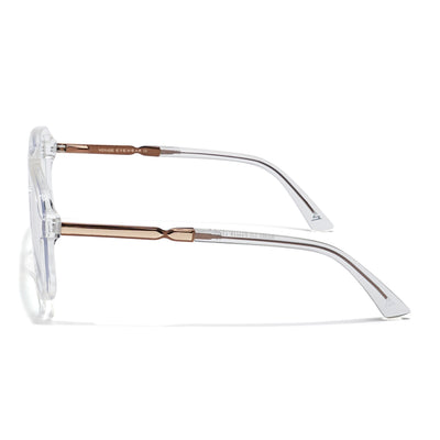 Voyage Veloura Select Transparent Wayfarer Eyeglasses for Men & Women (93393SLMG6160-C4)