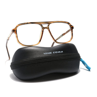 Voyage Veloura Select Black & Wine Wayfarer Eyeglasses for Men & Women (93393SLMG6162-C6)