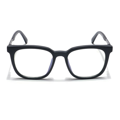 Voyage Veloura Select Matt Black Square Eyeglasses for Men & Women (93395SLMG6163-C1)