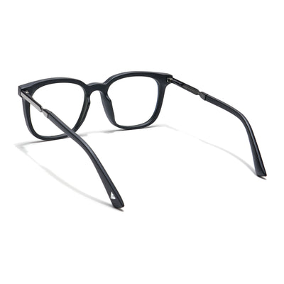 Voyage Veloura Select Matt Black Square Eyeglasses for Men & Women (93395SLMG6163-C1)