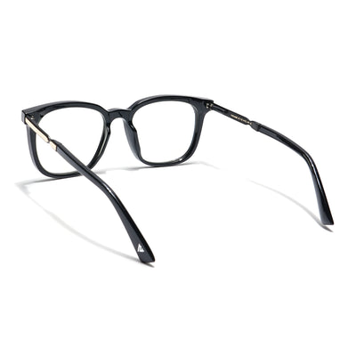 Voyage Veloura Select Shine Black Square Eyeglasses for Men & Women (93395SLMG6164-C2)