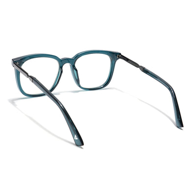 Voyage Veloura Select Blue Square Eyeglasses for Men & Women (93395SLMG6166-C4)