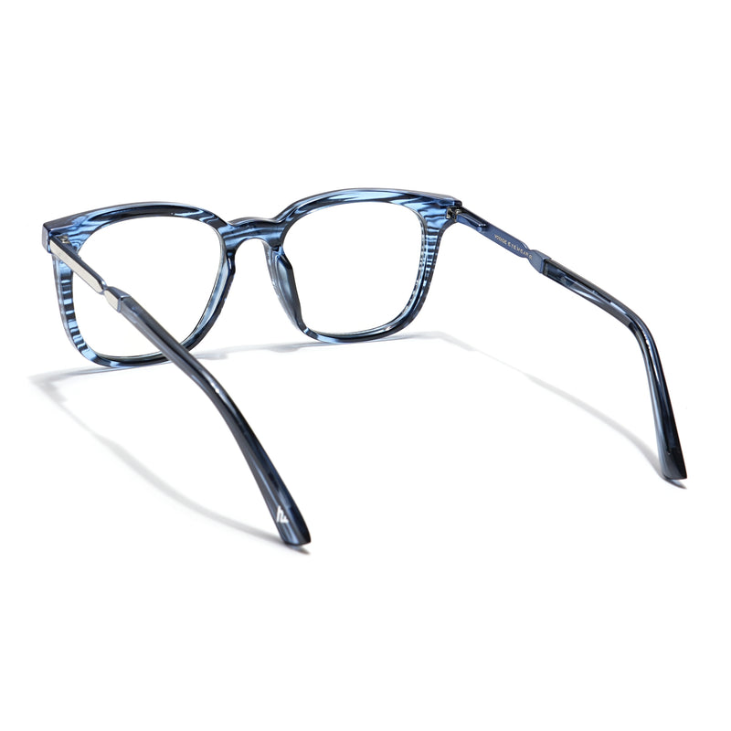 Voyage Veloura Select Blue & Black Square Eyeglasses for Men & Women (93395SLMG6167-C5)