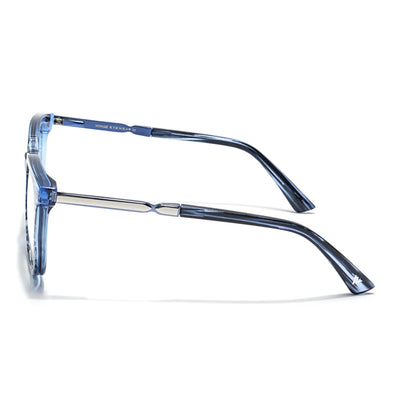 Voyage Veloura Select Blue & Black Square Eyeglasses for Men & Women (93395SLMG6167-C5)