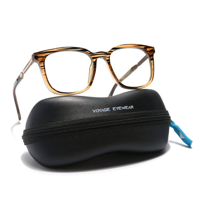 Voyage Veloura Select Wine & Black Square Eyeglasses for Men & Women (93395SLMG6168-C6)