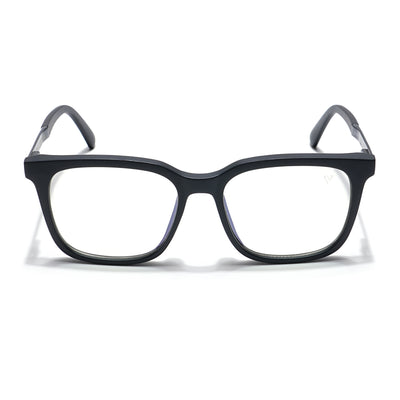 Voyage Veloura Select Matt Black Square Eyeglasses for Men & Women (93396SLMG6169-C1)