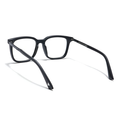 Voyage Veloura Select Matt Black Square Eyeglasses for Men & Women (93396SLMG6169-C1)