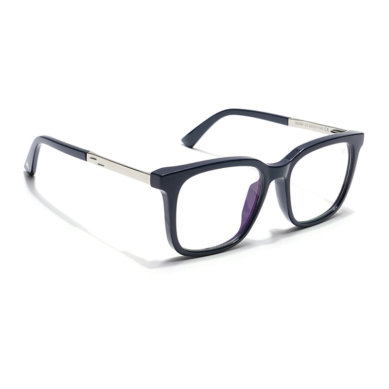 Voyage Veloura Select Navy Blue Square Eyeglasses for Men & Women (93396SLMG6170-C2)