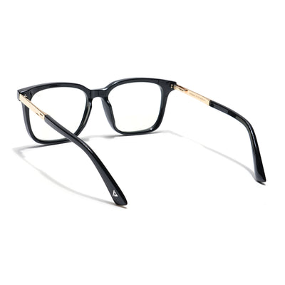 Voyage Veloura Select Shine Black Square Eyeglasses for Men & Women (93396SLMG6171-C3)