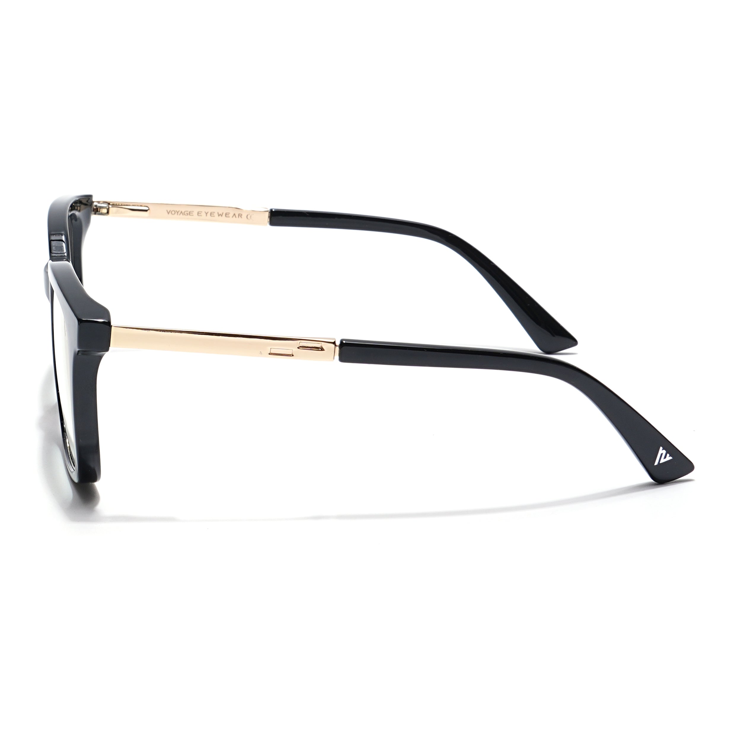 Voyage Veloura Select Shine Black Square Eyeglasses for Men & Women (93396SLMG6171-C3)