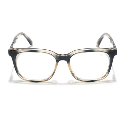 Voyage Veloura Select Black & Light Golden Square Eyeglasses for Men & Women (93396SLMG6172-C4)