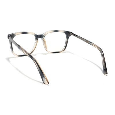 Voyage Veloura Select Black & Light Golden Square Eyeglasses for Men & Women (93396SLMG6172-C4)