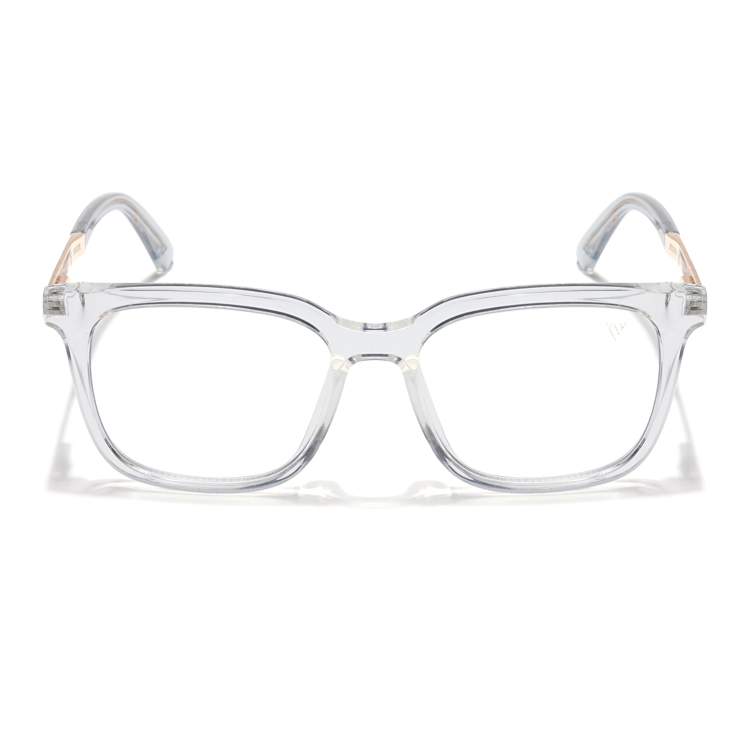 Voyage Veloura Select Transparent Square Eyeglasses for Men & Women (93396SLMG6173-C5)