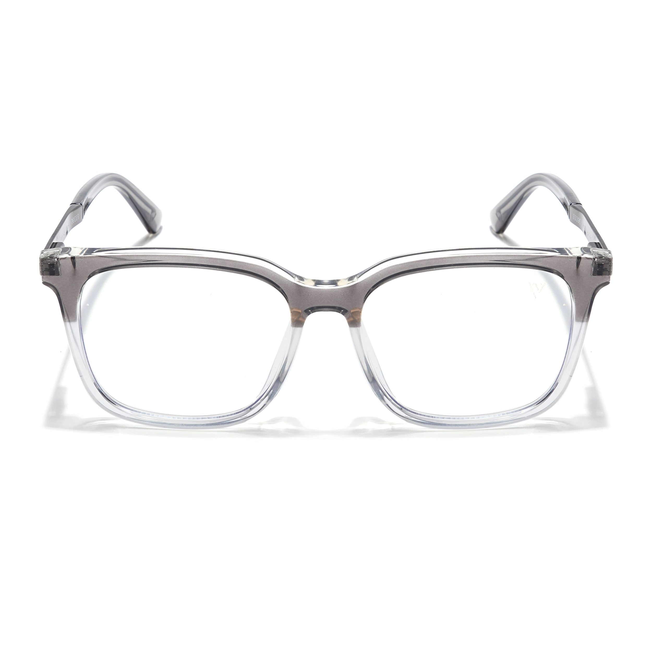 Voyage Veloura Select Black & Transparent Square Eyeglasses for Men & Women (93396SLMG6174-C6)