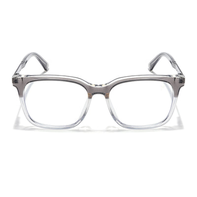 Voyage Veloura Select Black & Transparent Square Eyeglasses for Men & Women (93396SLMG6174-C6)