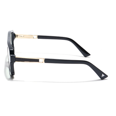 Voyage Veloura Select Shine Black Square Eyeglasses for Men & Women (93503SLMG6176-C2)