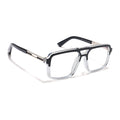 Voyage Veloura Select Black & Transparent Wayfarer Eyeglasses for Men & Women (93519SLMG6182-C2)