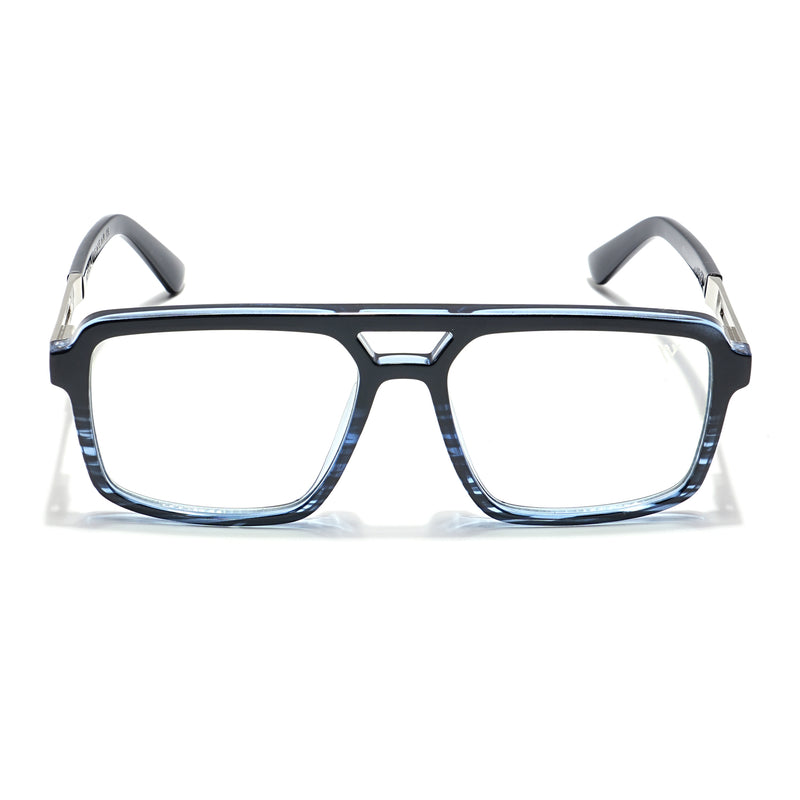 Voyage Veloura Select Black & Blue Wayfarer Eyeglasses for Men & Women (93519SLMG6186-C6)