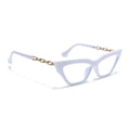 Voyage Glam White Cateye Eyeglasses for Women (9367MG3944-C2)