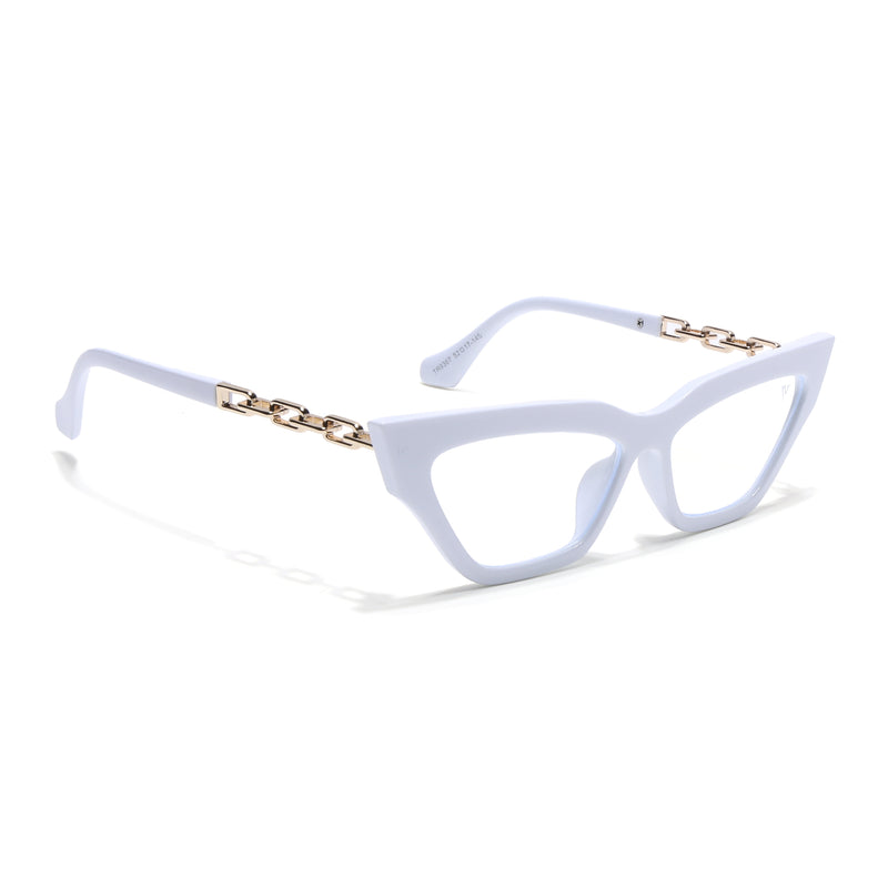 Voyage Glam White Cateye Eyeglasses for Women (9367MG3944-C2)