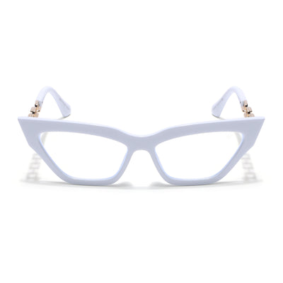 Voyage Glam White Cateye Eyeglasses for Women (9367MG3944-C2)