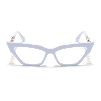 Voyage Glam White Cateye Eyeglasses for Women (9367MG3944-C2)