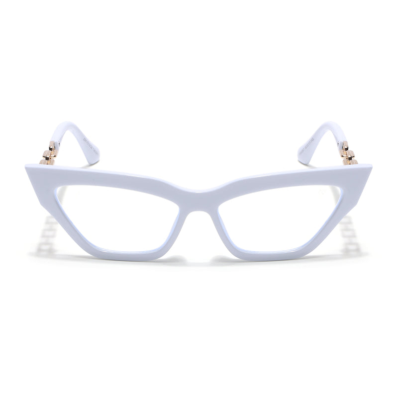 Voyage Glam White Cateye Eyeglasses for Women (9367MG3944-C2)