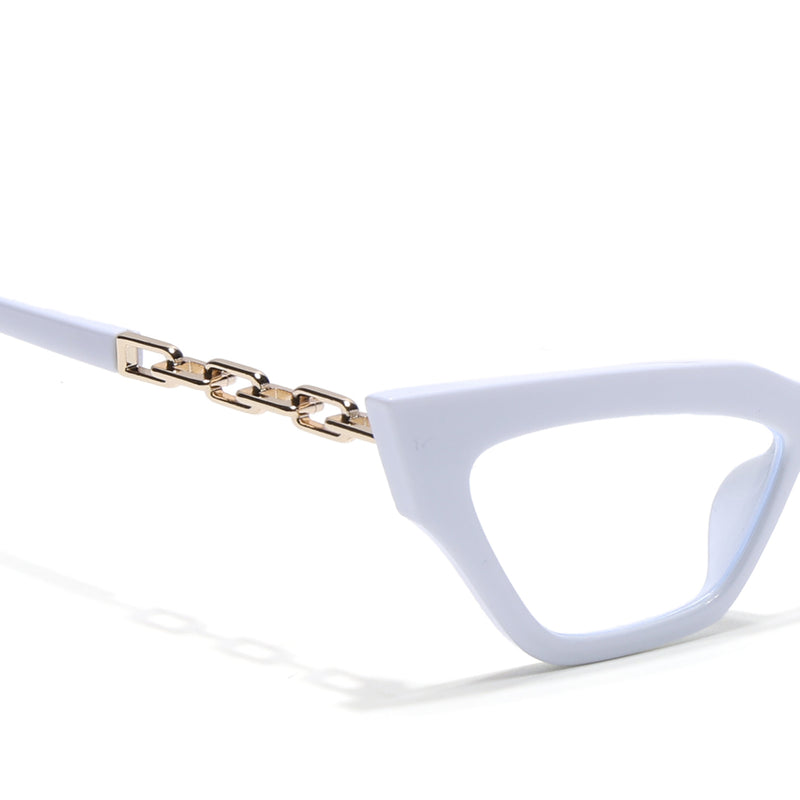 Voyage Glam White Cateye Eyeglasses for Women (9367MG3944-C2)