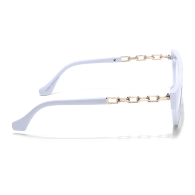 Voyage Glam White Cateye Eyeglasses for Women (9367MG3944-C2)