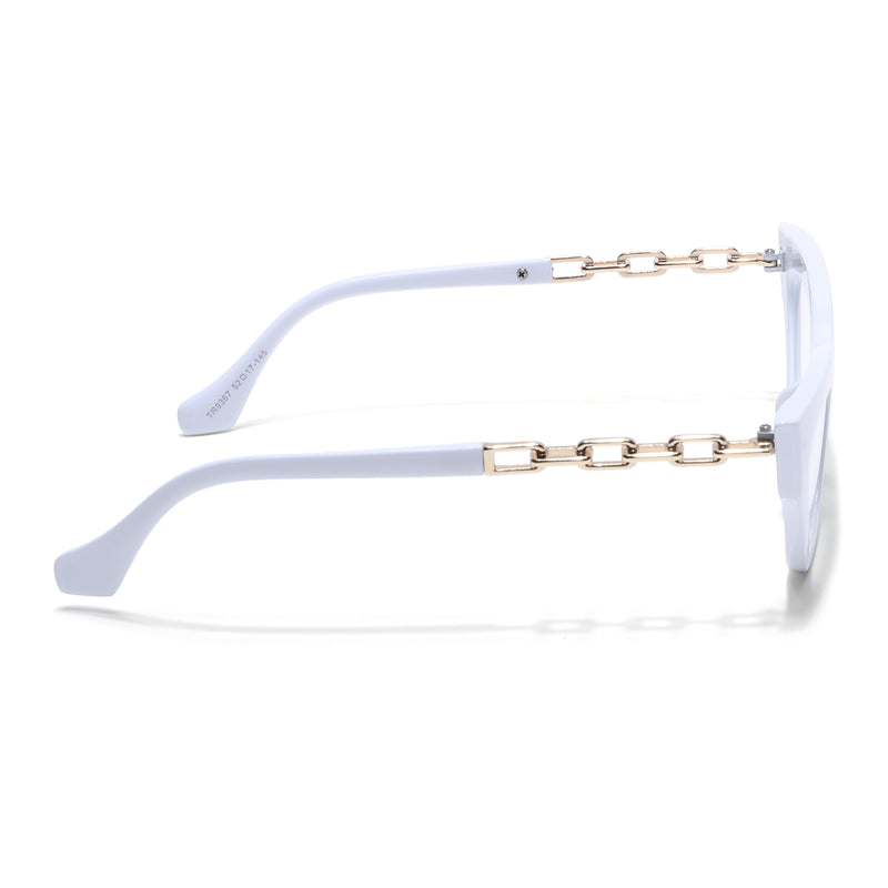 Voyage Glam White Cateye Eyeglasses for Women (9367MG3944-C2)