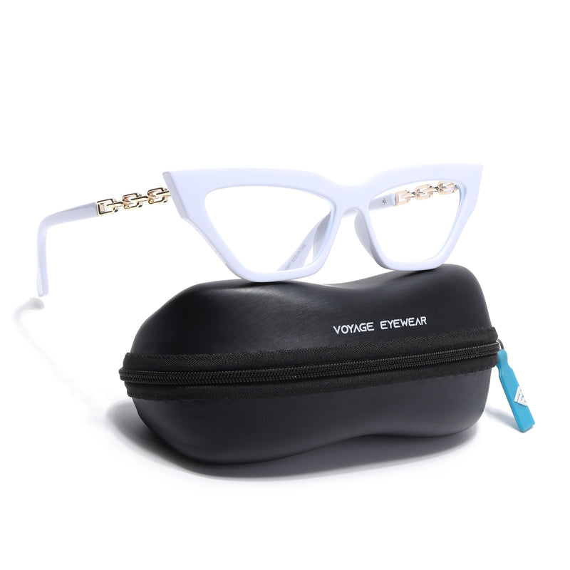 Voyage Glam White Cateye Eyeglasses for Women (9367MG3944-C2)