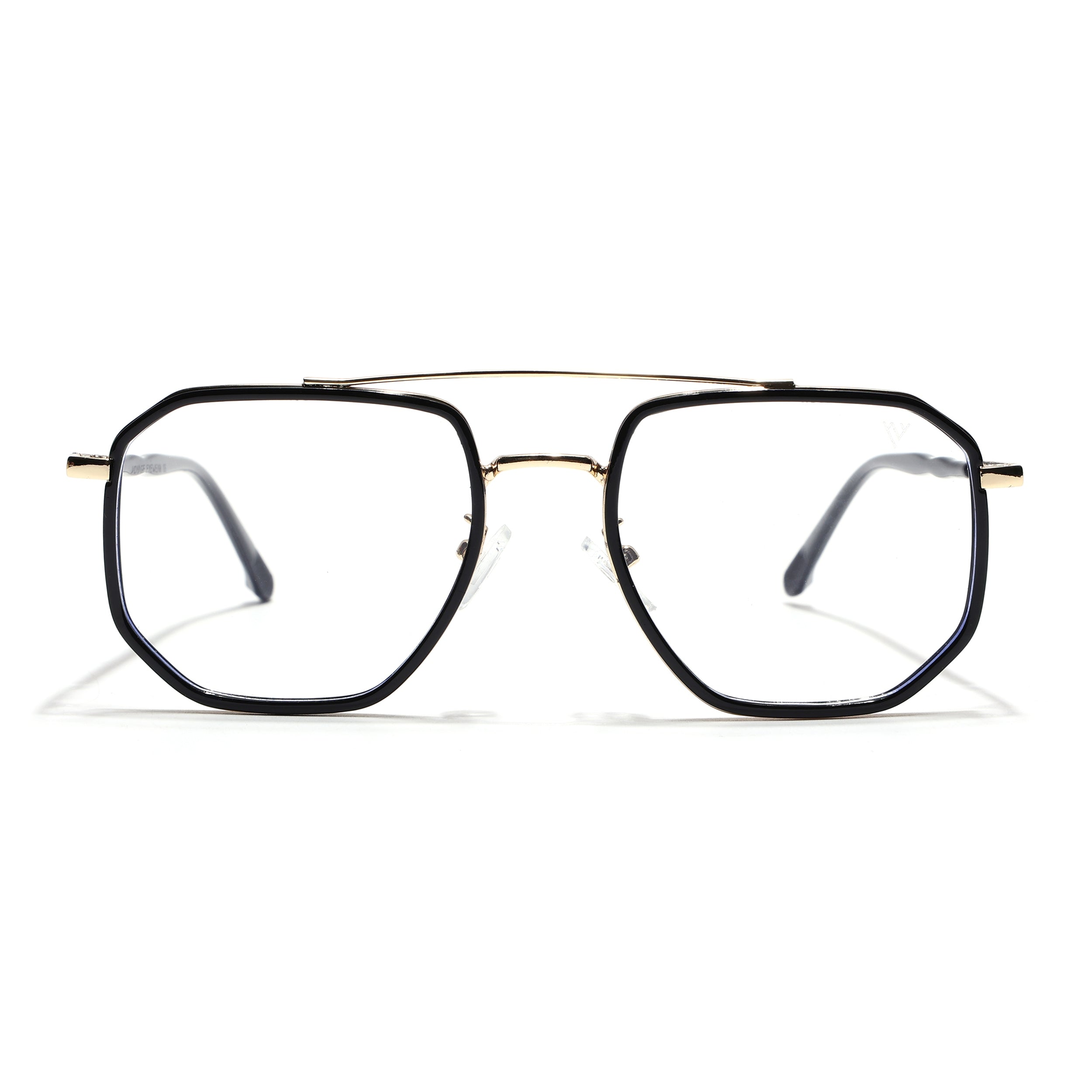 Voyage Golden & Black Wayfarer Eyeglasses for Men & Women (9375MG5092-C1)