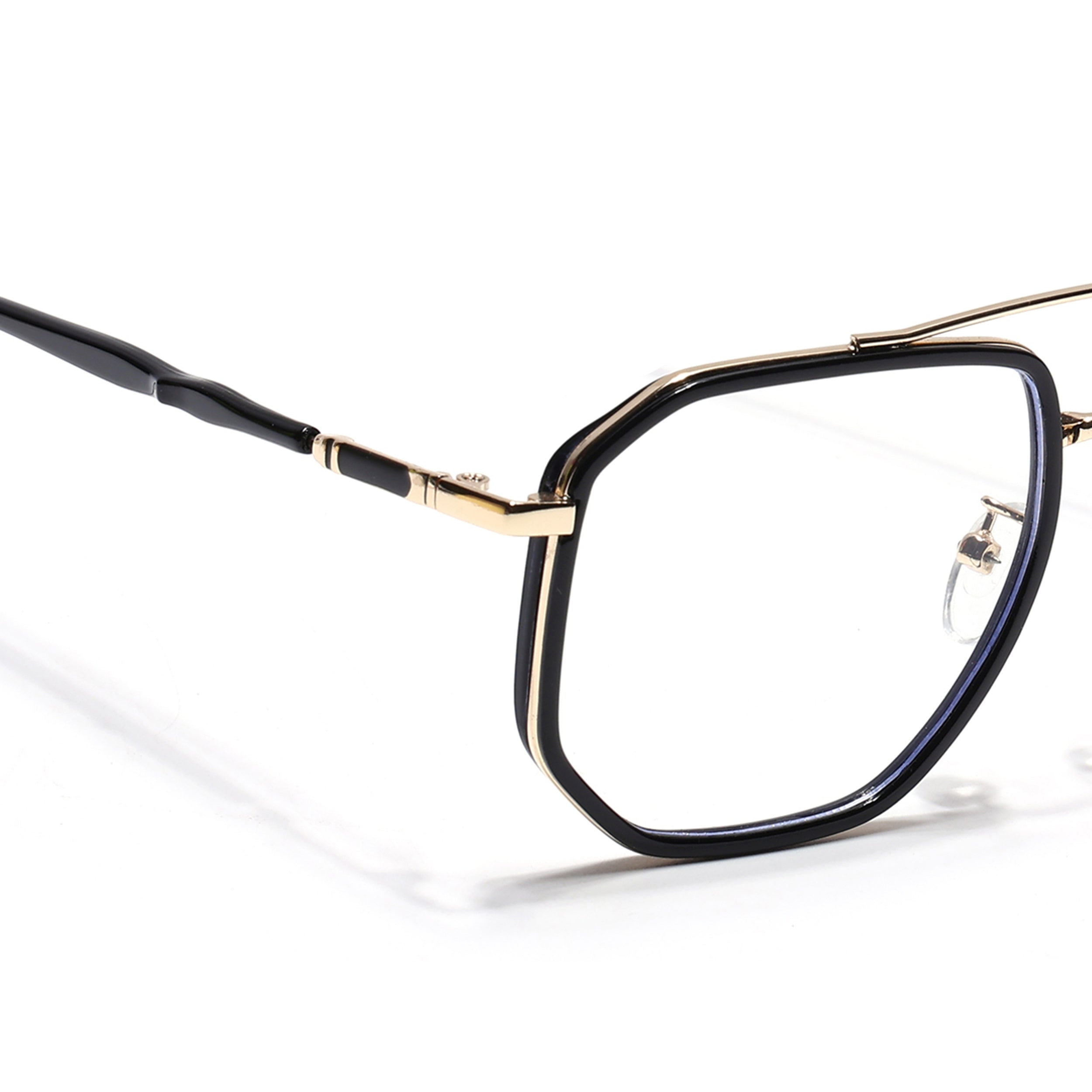 Voyage Golden & Black Wayfarer Eyeglasses for Men & Women (9375MG5092-C1)