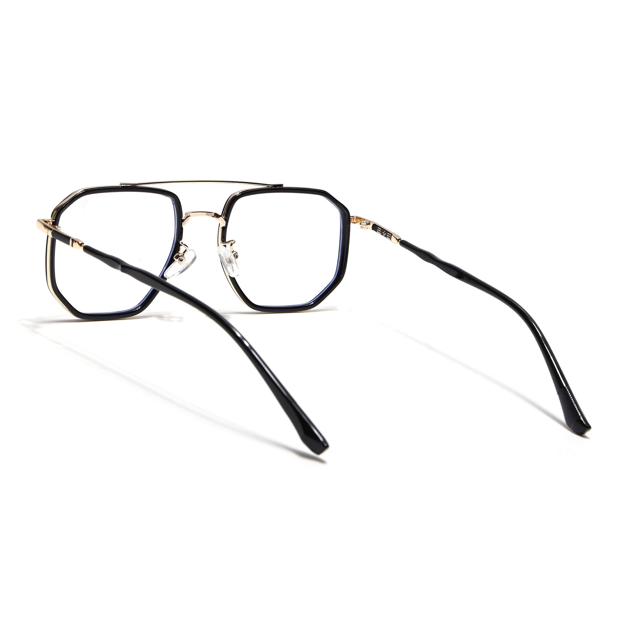 Voyage Golden & Black Wayfarer Eyeglasses for Men & Women (9375MG5092-C1)