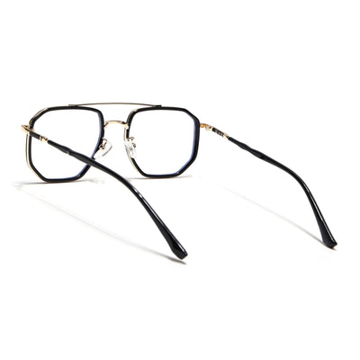 Voyage Golden & Black Wayfarer Eyeglasses for Men & Women (9375MG5092-C1)