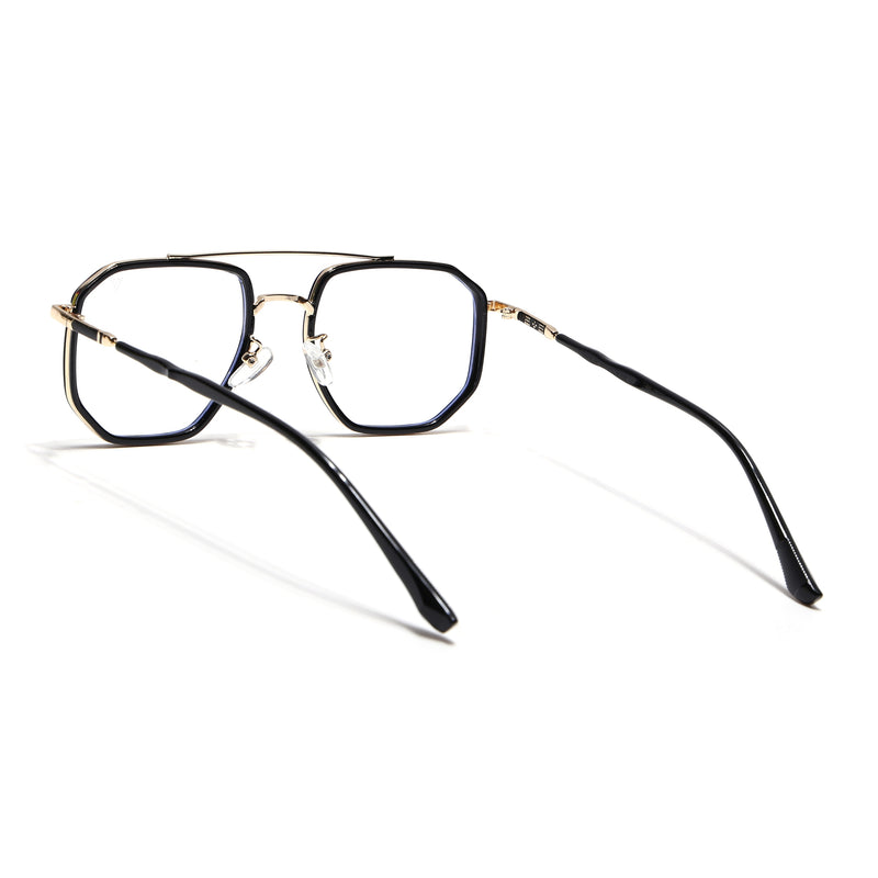 Voyage Golden & Black Wayfarer Eyeglasses for Men & Women (9375MG5092-C1)