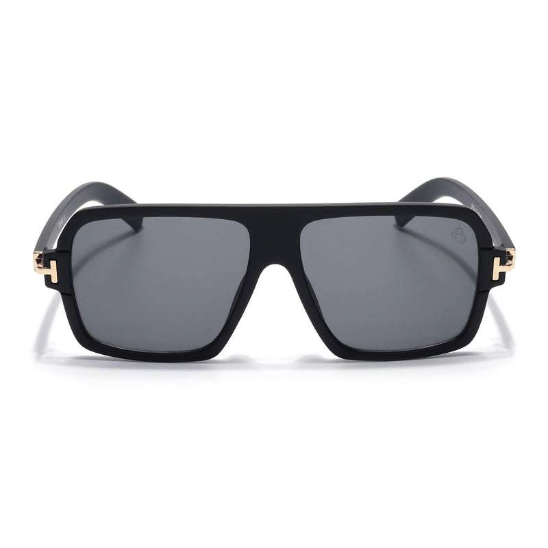 KRUZ - Black Wayfarer Sunglasses (9392CL1053)