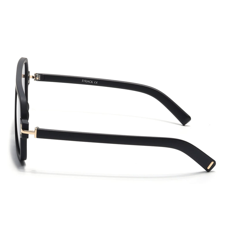 KRUZ - Black Wayfarer Sunglasses (9392CL1053)