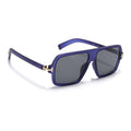 Eyejack Blue Wayfarer Sunglasses for Men & Women (9392CL1054)