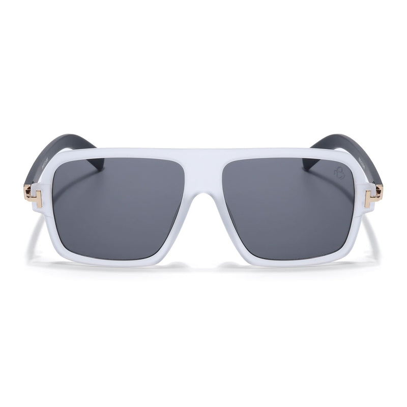 Eyejack Grey Wayfarer Sunglasses for Men & Women (9392CL1055)