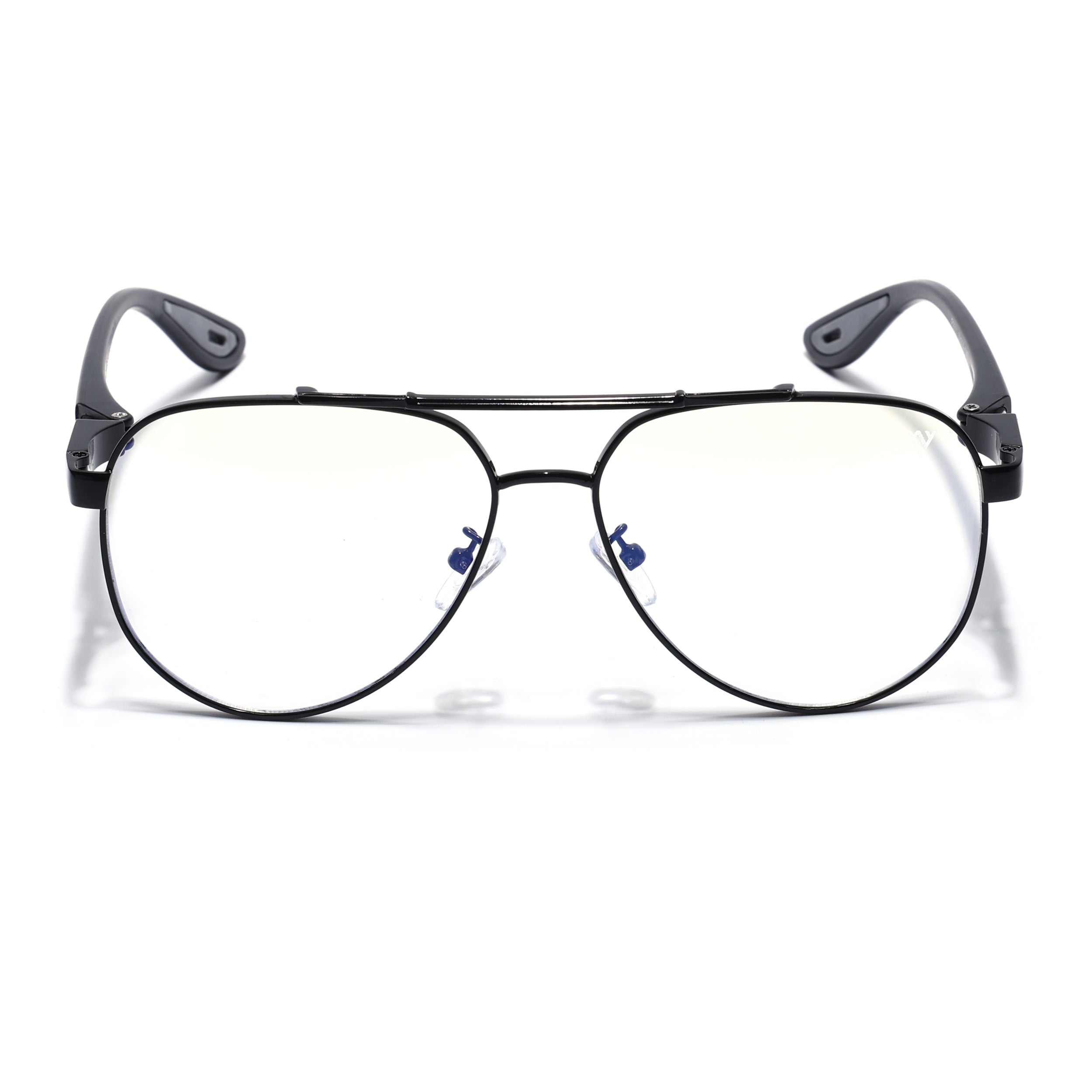 Voyage Black Aviator Eyeglasses for Men & Women (9502FMG7159-C1)