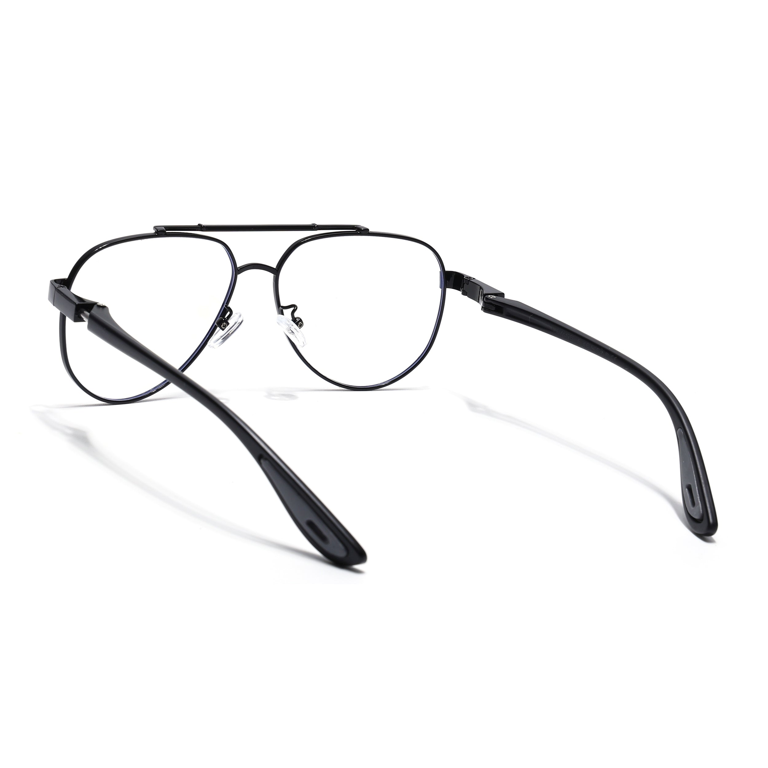 Voyage Black Aviator Eyeglasses for Men & Women (9502FMG7159-C1)